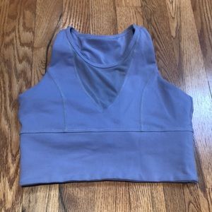 Glyder lilac mesh sports bra sz s